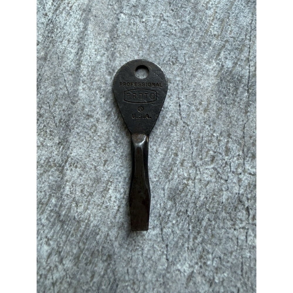 Collector's Proto Tools Vintage Flathead Key Chain Screwdriver Professional USA